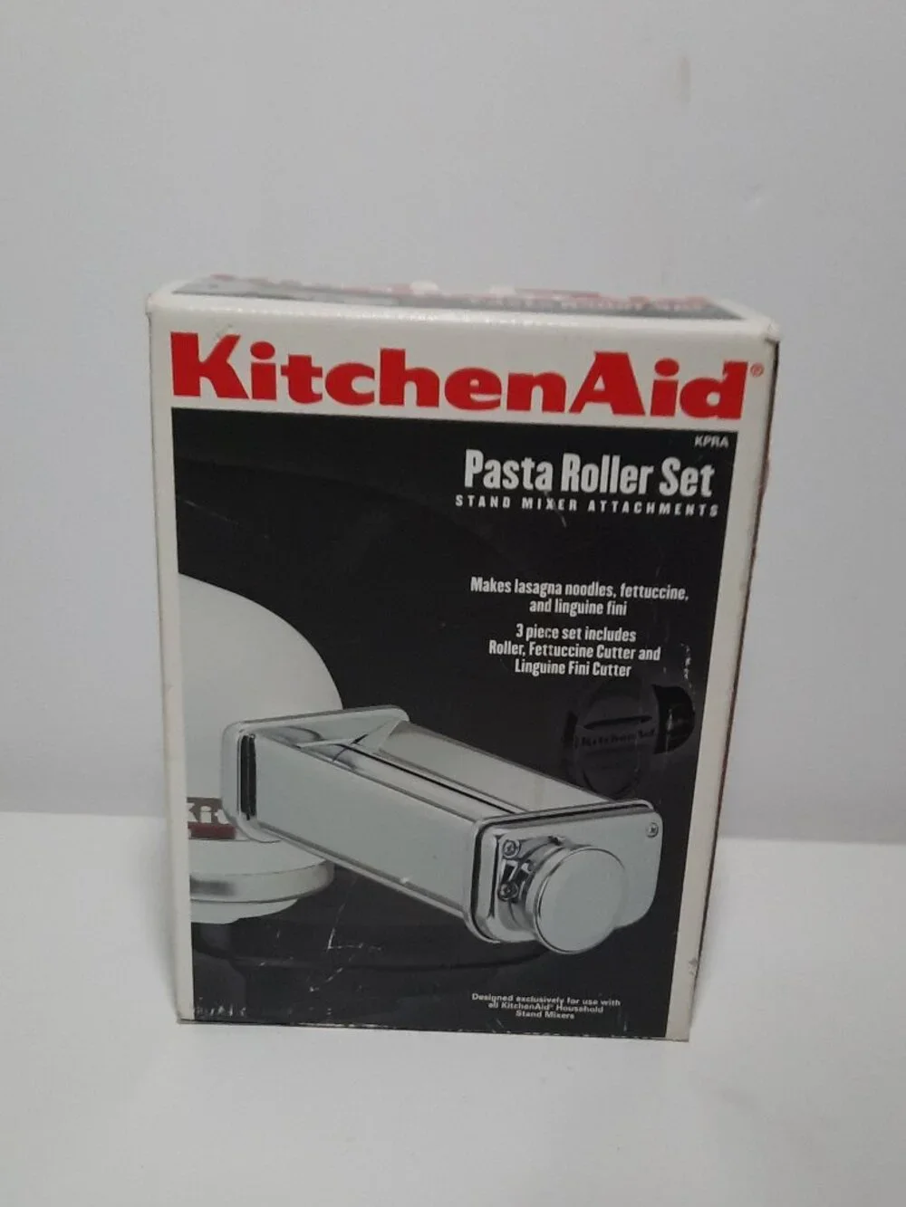 KitchenAid KPRA 3-Piece Pasta Roller Cutter Set Made in Italy Box Manual